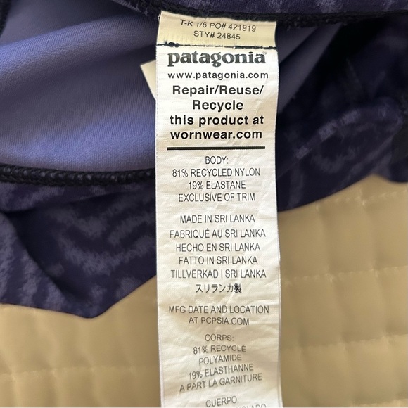 Patagonia Women’s Maipo 7/8 Tights Leggings in Oak Waves Sound Blue, Size Small - Picture 7 of 10